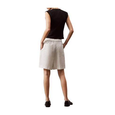 Calvin Klein Bermuda Bermuda Donna in misto lino 34 - Francavilla Moda